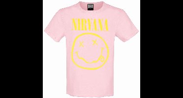 Nirvana Face Heren T-shirt - roze - S