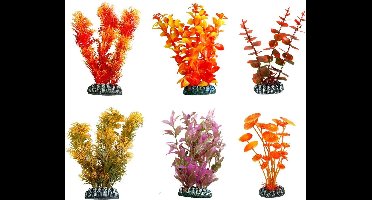 Flamingo - Aquariumdecoratie  plant plastic cuba - Willekeurig - 12 cm