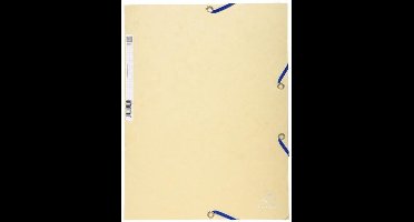 EXACOMPTA - 3 flap elastisch shirt - 24 x 32 - 390G glanzende kaart - ivoorkleur