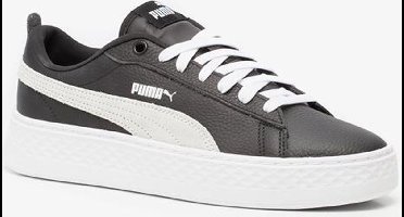 PUMA Smash Platform L Dames Sneakers - Puma White-Puma White-Puma White - Maat 37,5