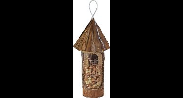 Pindahouder natural rond met puntdak ophangbaar