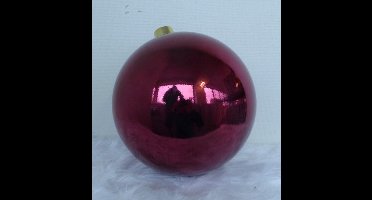 1 Onbreekbare kerstbal doorsnee 30 cm bordeauxrood glanzendOosterik...