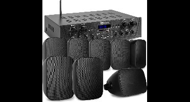 Geluidsinstallatie met Bluetooth - PV240BT 4-zone stereo versterker audio + 8 BD50B speakers - 5''