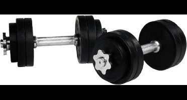 Gorilla Sports Dumbellset - Halterset - Rubber - 30 kg