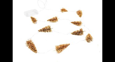 Housevitamin Kerstboom slinger met ledlampjes - Goud