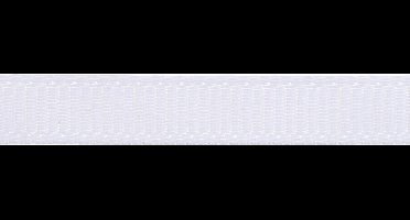 Decoratie lint, B: 6 mm, wit, 15 m/ 1 rol