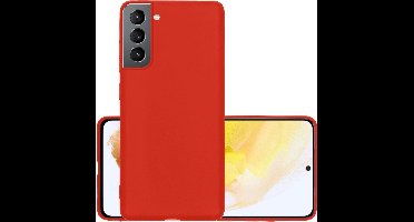 Hoesje - Geschikt voor Samsung Galaxy S21 - Sterk & Shockproof - Hoes Cover - Siliconen Case - Rood