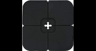 4gardenz® Verzwaringsset Parasolvoet voor Zweefparasols - Vulbaar tot 80 KG