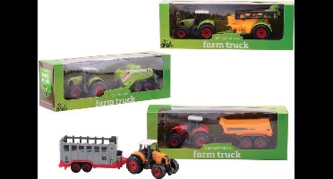 Johntoy Tractor Farm Master Staal 27,2 Cm Groen/geel