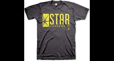 DC Comics The Flash Heren Tshirt -S- Star Laboratories Grijs