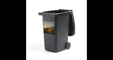 Container sticker Uitsneden - Aelbert Cuyp - De grote Dort - Schilderij van Aelbert Cuyp Klikosticker - 40x40 cm - kliko sticker - weerbestendige containersticker