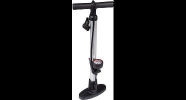 Perel Staande Pomp Met Mamometer 58 Cm Aluminium Zwart/grijs