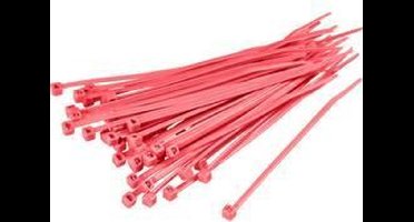 TRU COMPONENTS 1593698 TC-CV150S203 Kabelbinder 155 mm 2.50 mm Rood 100 stuk(s)