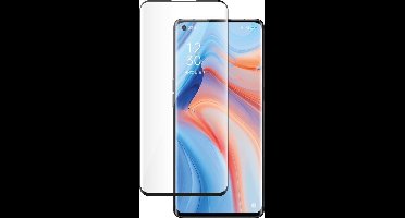 Bigben Connected, Schermbeschermer voor Oppo Reno 4 Pro Anti-vingerafdruk 3D, Doorzichtig zwart