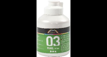 Acrylverf Metallic, metallic, wit, 500 ml/ 1 fles