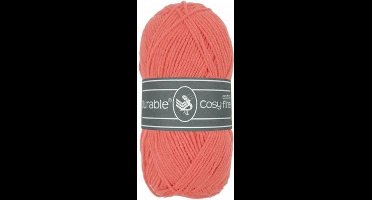 5 x Durable Cosy extra fine coral - koraalrood (2190) - acryl en katoen garen - 50 grams - pendikte 3 a 3,5mm