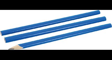 Silverline Ovaalvormige timmermanspotloden - Zacht lood - 3 stuks - 175 mm