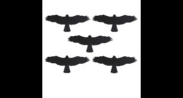 ProPlus Anti Inslag Sticker " Buizerd " 140 mm - 5 stuks