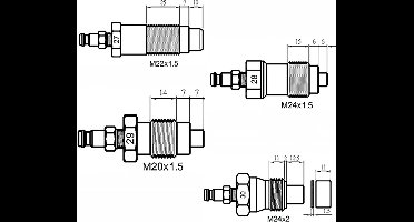 BGS Compressietestset voor benzine- en dieselmotoren