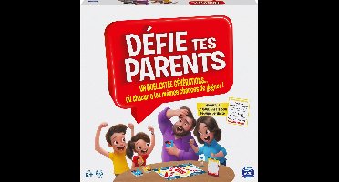 DÉFIE TES PARENTS - Nouvelle Edition du Jeu de Société où Parents et Enfants s’affrontent - Un Jeu de Plateau Convivial pour toute la Famille avec Questions et Défis Amusants - Jeu Enfant 6 Ans et +