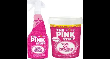 Combinatieset: The Pink Stuff - Vlekverwijderaar Spray + Vlekverwijderaar voor gekleurde- en witte was