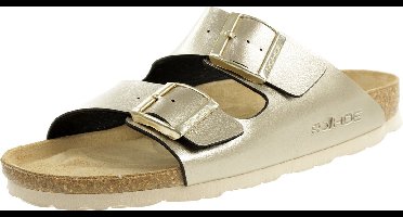 Rohde Alba Softino muiltjes damespantoffelsandaal 5623 messing met twee banden