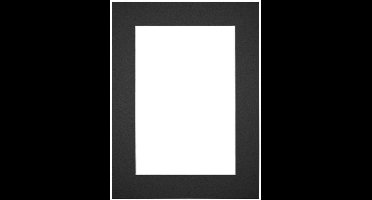 Passe-Partout Fotomaat 60x90 cm - Lijstmaat 68x98 cm - Zwart - Museumkarton - Fotolijst niet inbegrepen