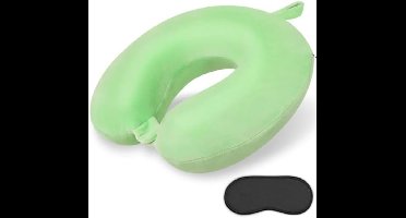 Selbro ® Comfortabel U-vormig reisnekkussen van traagschuim voor nek- en hoofdondersteuning - Draagbaar kussen voor vliegtuig, trein, auto en thuisgebruik