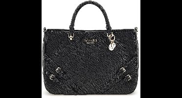 GUESS Handtas Schoudertas Bramina Girlfriend Satchel Black Zwart