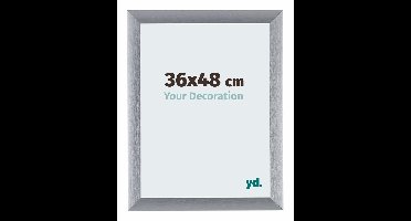 Your Decoration - Fotolijst 36x48 cm - Aluminium - Zilver Geborsteld - Tucson
