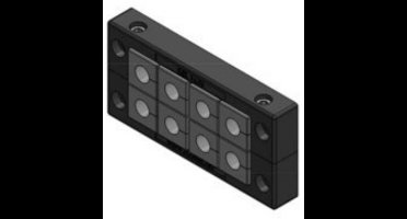 Icotek KEL 16/8 Kabelinvoeringsplaat Polyamide Zwart 1 stuk(s)