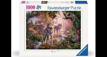 Ravensburger puzzel wolf familie zomer 1000 stukjes dieren.