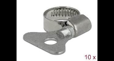 Delock Butterfly Hose Clamp 13 - 19 mm 10 pieces metal