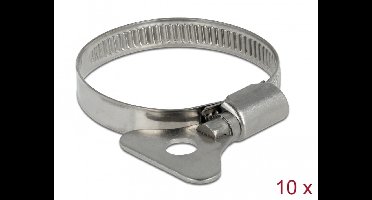 Delock Butterfly Hose Clamp 32 - 50 mm 10 pieces metal
