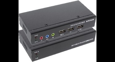 InLine® DVI USB KVM Extender (Console verlenger), via UTP, met audio, tot 50m
