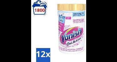 Vanish Oxi Action - Vlekkenverwijderaar Poeder - Zonder Bleek - Witte Was - 1.5 Kg - Voordeelverpakking - 12 stuks