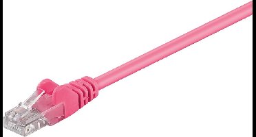 CAT5E Netwerkkabel - RJ45 - roze - 0.5 m