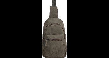 Beagles Arjonilla Crossbody Schoudertas - 2 manieren te dragen - Buik en Rug - Donkergrijs