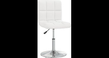 vidaXL - Barkruk - kunstleer - wit