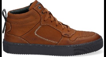 McGregor Heren Sneakers - Bruin - Hoge Sneakers - Leer - Veters