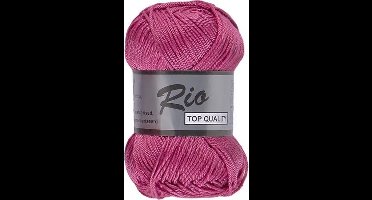 Lammy yarns Rio katoen garen - fuchsia roze (014) - pendikte 3 a 3,5 mm - 1 bol van 50 gram