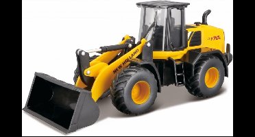 Bburago NEW HOLLAND W170D WHEEL LOADER geel/zwart schaalmodel 1:50