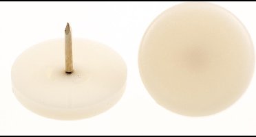 Verlofix Glijnagel Diameter 20 Mm Kunststof Wit 4stuks