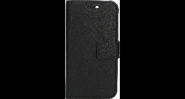 Mobiparts hoesje geschikt voor Apple iPhone 12 Mini - Wallet/Boekhoesje - Eco Leer - Magneet Sluiting - Opberg vakken - Zwart