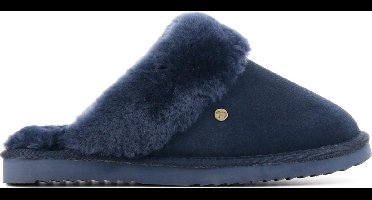 Warmbat Flurry Suede Dames Sloffen - Donkerblauw