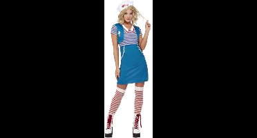 Smiffys Kostuum -M- Ice Cream Sailor Blauw