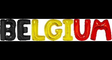Folat Folieballonnen Belgium Zwart/geel/rood 36 Cm 7-delig