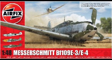 Airfix Modelbouwpakket Vliegtuigen - 05120B Messerschmitt Bf109E-3/E-4 WWII - Duits Propellervliegtuig Plastic - 1:48 - Modelbouw