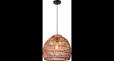 Lucide MOLOKO - Hanglamp - Ø 40 cm - 1xE27 - Okergeel - Japandi