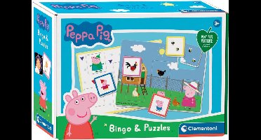Clementoni Klassieke Educatieve Spellen - Peppa Pig - Bingospel, Educatief Spel, 3-6 jaar - 16351